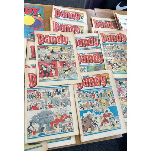 128 - Large selection of Deano and Dandy comics over 100