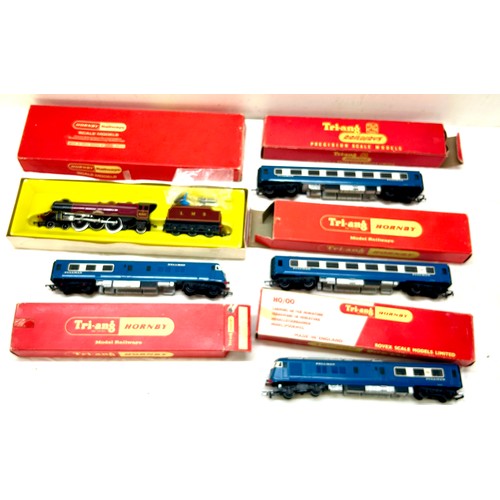 74 - Boxed Hornby Railways R258 LMS 4-6-2 Loco Princess Elizabeth,  Boxed 2nd coach, pullman type 2 liver... 