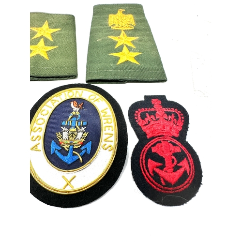 399 - military / royal /navy etc cloth badges inc 7th army infantry brigade womens royal navy etc