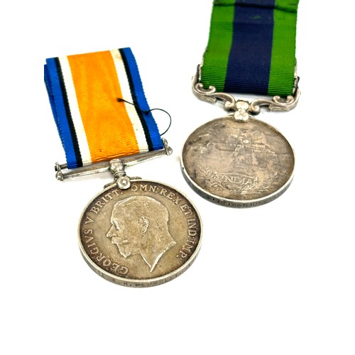 364 - WWI-GV Medal Pair IGS Afghanistan NWF 1919, 202550 Pte Plumbley, The Queens