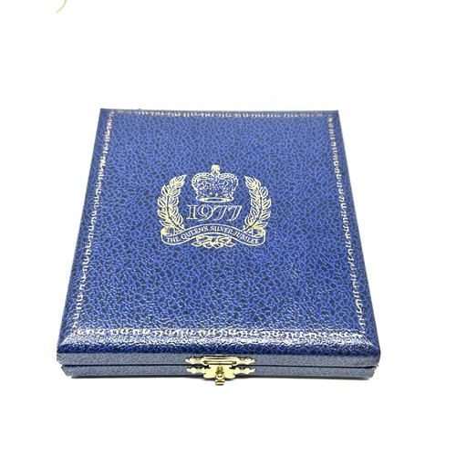 109 - Boxed set of Silver & enamel national emblems of the united kingdom by mappin & webb