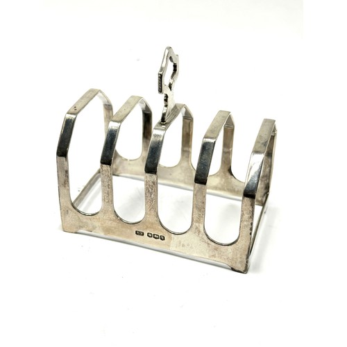 112 - Vintage Silver toast rack weight 57g