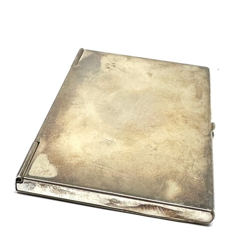 114 - Vintage Silver golfing card case weight 55g