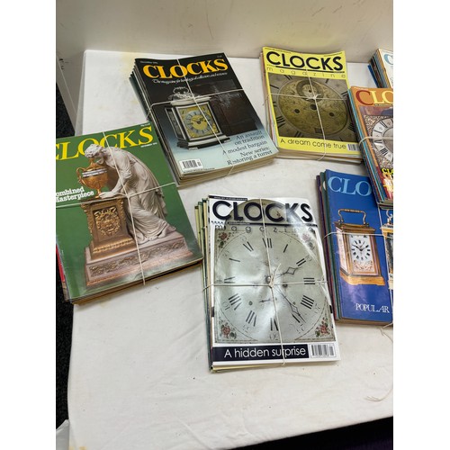 147 - Large selection of assorted Collectors clock magazines