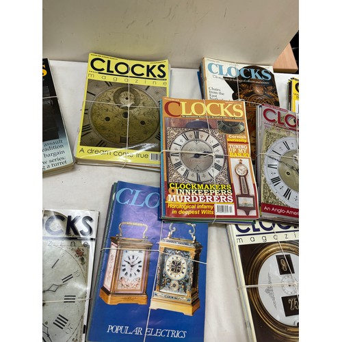 147 - Large selection of assorted Collectors clock magazines