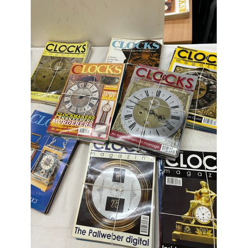 147 - Large selection of assorted Collectors clock magazines