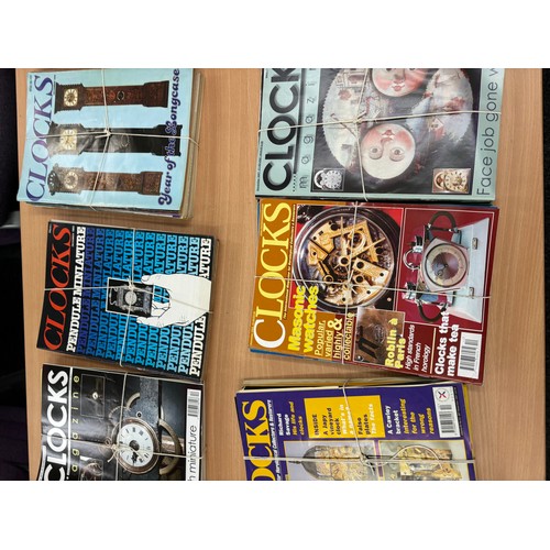 150 - Large selection of assorted Collectors clock magazines and books etc