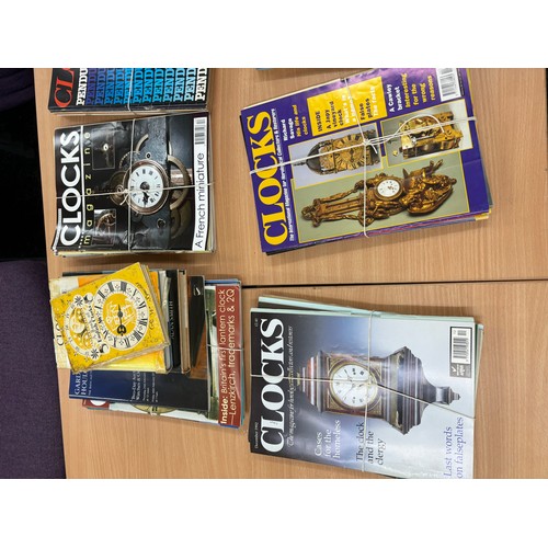 150 - Large selection of assorted Collectors clock magazines and books etc