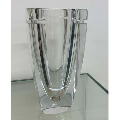 2 - Wateford glass crystal vase overall height 10 inches tall