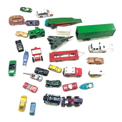 118 - Large selection of assorted die cast cars includes Dinky etc