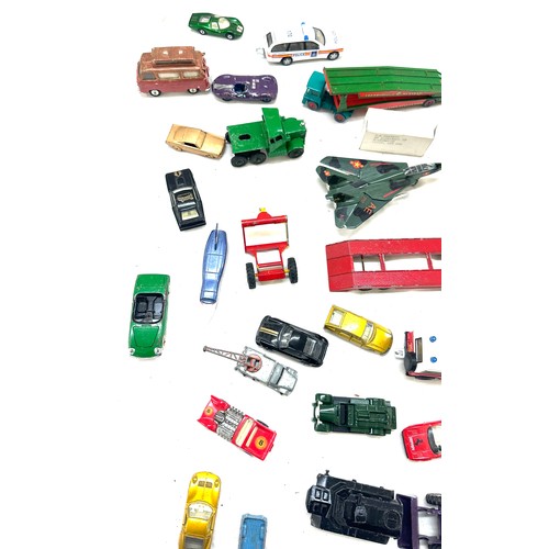 118 - Large selection of assorted die cast cars includes Dinky etc