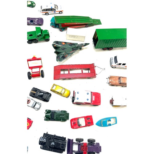 118 - Large selection of assorted die cast cars includes Dinky etc