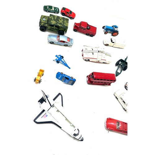 68 - Large selection of assorted die cast cars includes Dinky etc