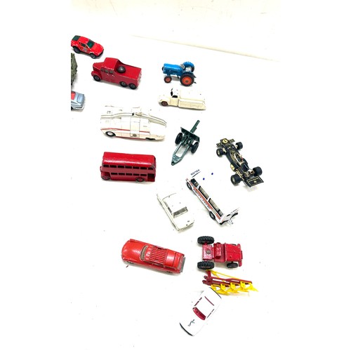 68 - Large selection of assorted die cast cars includes Dinky etc