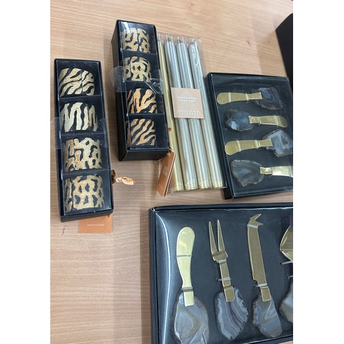 145 - Selection of new and boxed luxury kitchen utensils and dining accessories to include LUXE cutlery, A... 