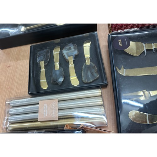 145 - Selection of new and boxed luxury kitchen utensils and dining accessories to include LUXE cutlery, A... 