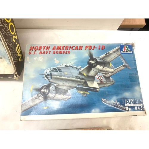 113 - Selection of boxed aircraft models to include Airfix LYV A7 Corsair II, Inpact,  Italeri etc