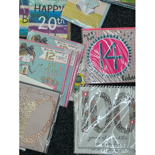 164 - Selection of brand new greeting cards, various ages, occasions etc