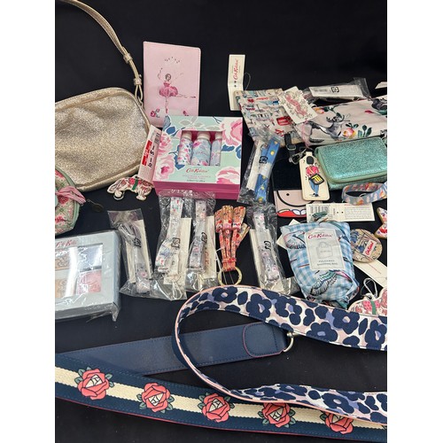 171 - Selection of new Cath Kidson, keyrings stamp set, bags, bag belts, shopping bag etc