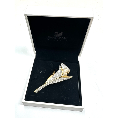 393 - Boxed swarovski brooch