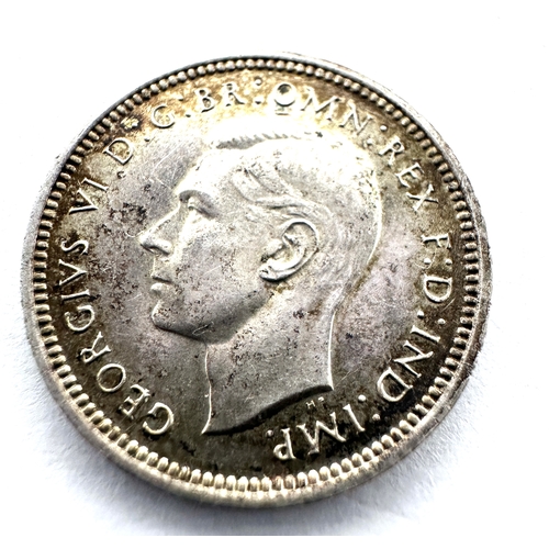 399 - 1937 Maundy George v1 4 pence coin high grade