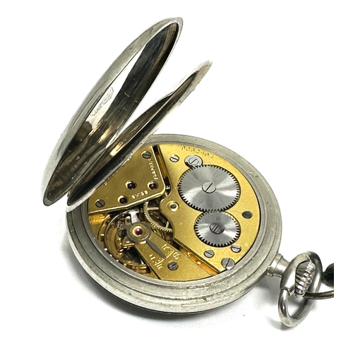 456 - Omega open face pocket watch the watch is ticking