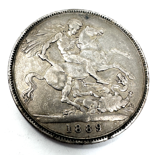 412 - 1889 victorian silver crown