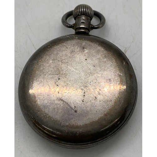 462 - Vintage hamllmarked silver pocket watch, untested