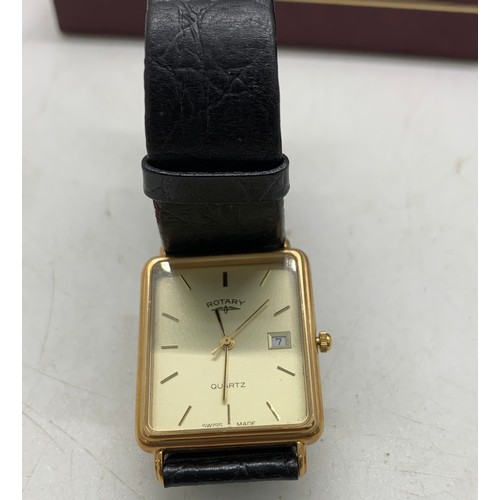 460 - Cased 9ct gold hallmarked gents square face wrist watch, cased Pierre Cardin watch both untested