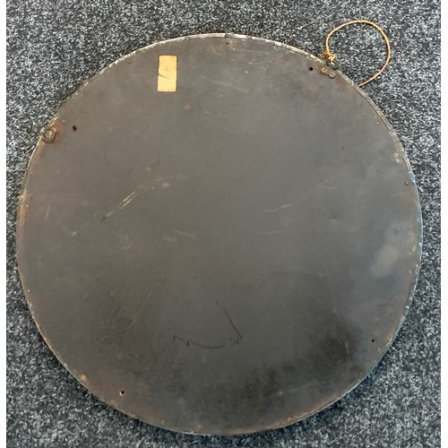 57 - Vintage Arts and Crafts copper circular mirror, approximate diameter 22 inches