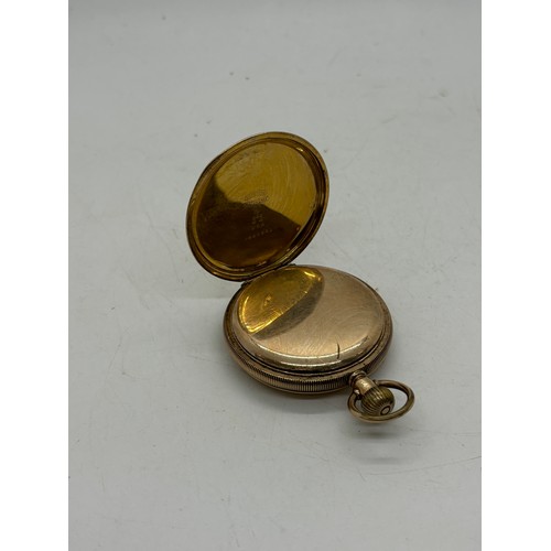 464 - Vintage gold toned Elgine pocket watch