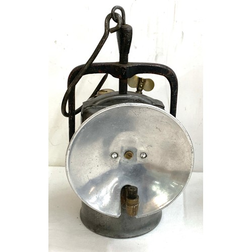 25 - Selection of 3 vintage lamps to include Miners lamp, gas detector etc