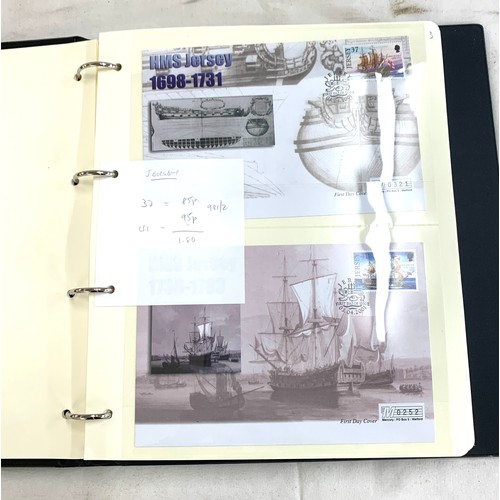 51 - Stamp album containing Royal Navy Collection