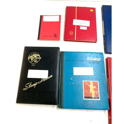 27 - Selection of stamp albums to include stamps from  Holland, Netherlands, Gambia, South West Africa, A... 