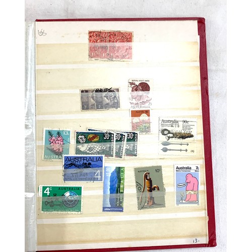 27 - Selection of stamp albums to include stamps from  Holland, Netherlands, Gambia, South West Africa, A... 