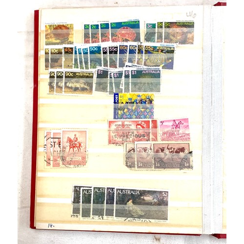 27 - Selection of stamp albums to include stamps from  Holland, Netherlands, Gambia, South West Africa, A... 