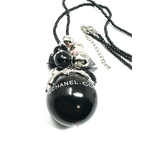 398 - chanel coco bead necklace