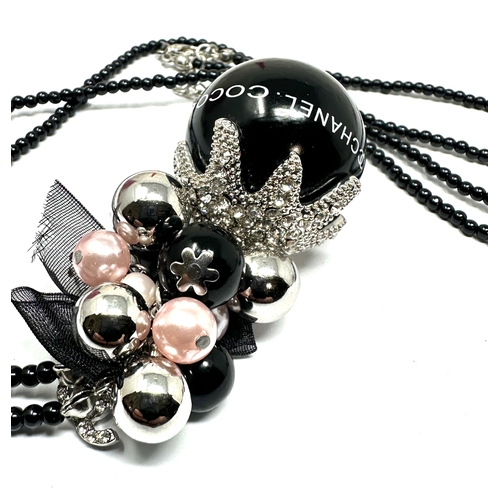 398 - chanel coco bead necklace