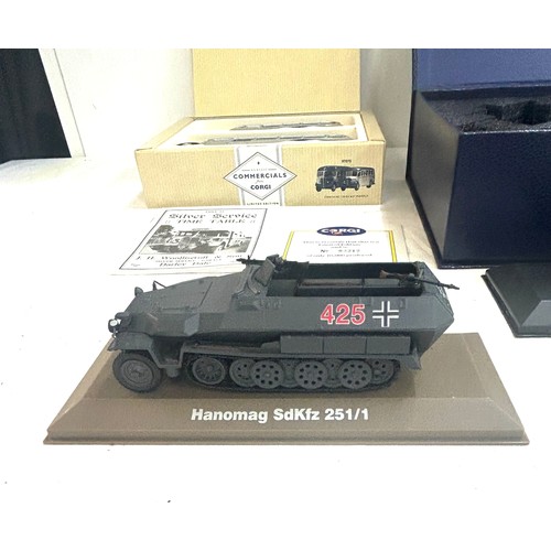 17 - Selection of Vehicles to include boxed Corgi 97177, 97070, Avro Anson MK1, selection of model tanks