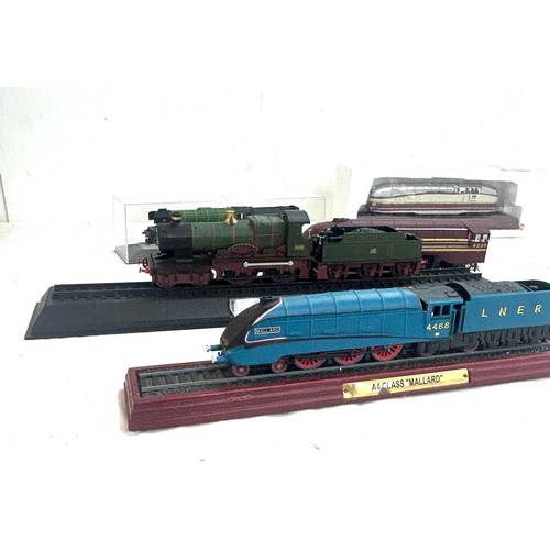 4 - Selection 8 model loco, all on wooden and plastic plinths to include makers Corgi