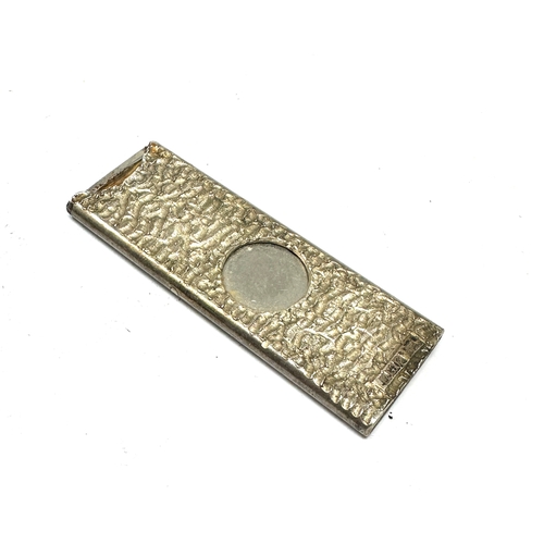 10 - Vintage silver cigar cutter bark effect finish