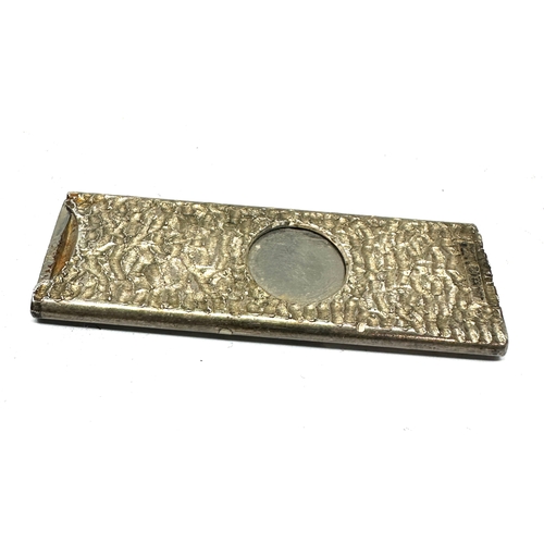 10 - Vintage silver cigar cutter bark effect finish