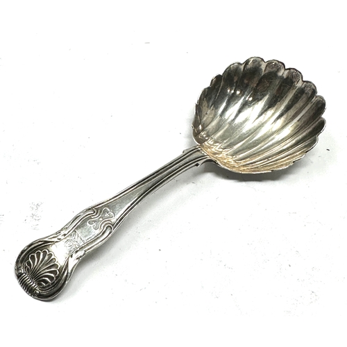 11 - Fine antique Georgian Irish silver tea caddy spoon