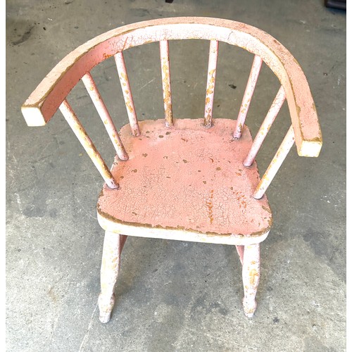 515 - Painted Windsor childs chair, approximate height 20 inches