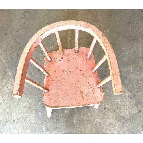 515 - Painted Windsor childs chair, approximate height 20 inches