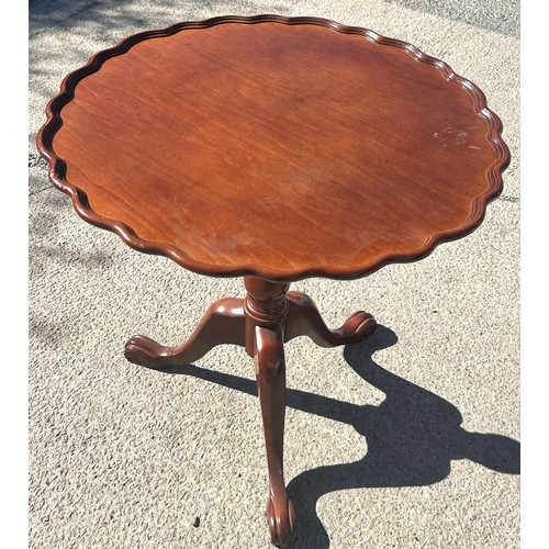 534 - Tilt top table, approximate measurements: Height 26 inches, Depth 24 inches