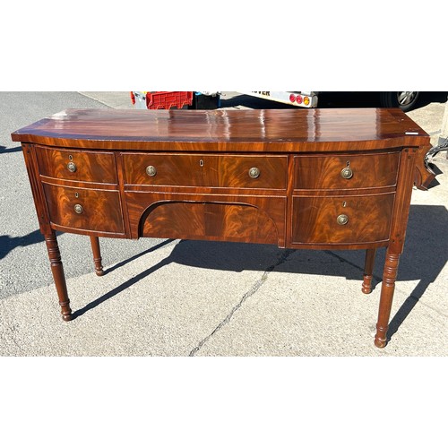 525 - Mahogany Regency sideboard, 5 drawer, approximate measurements: Height 36 inches, Width 60 inches, D... 