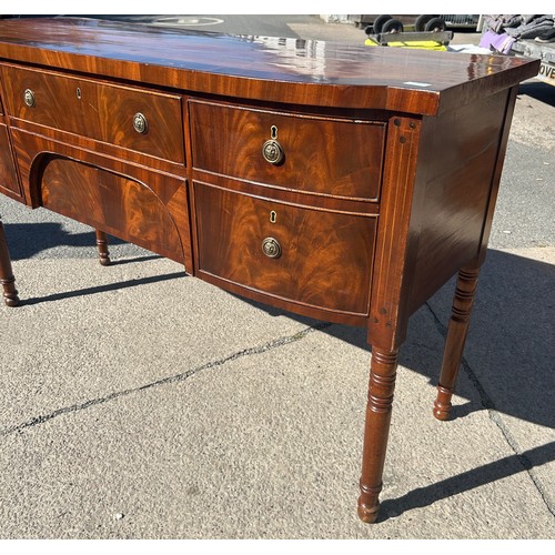 525 - Mahogany Regency sideboard, 5 drawer, approximate measurements: Height 36 inches, Width 60 inches, D... 