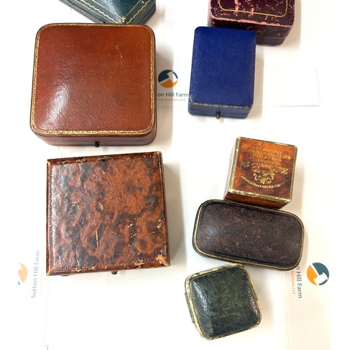 434 - 10 Antique jewellery boxes