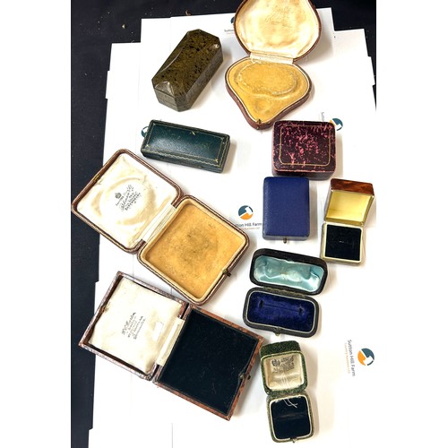 434 - 10 Antique jewellery boxes